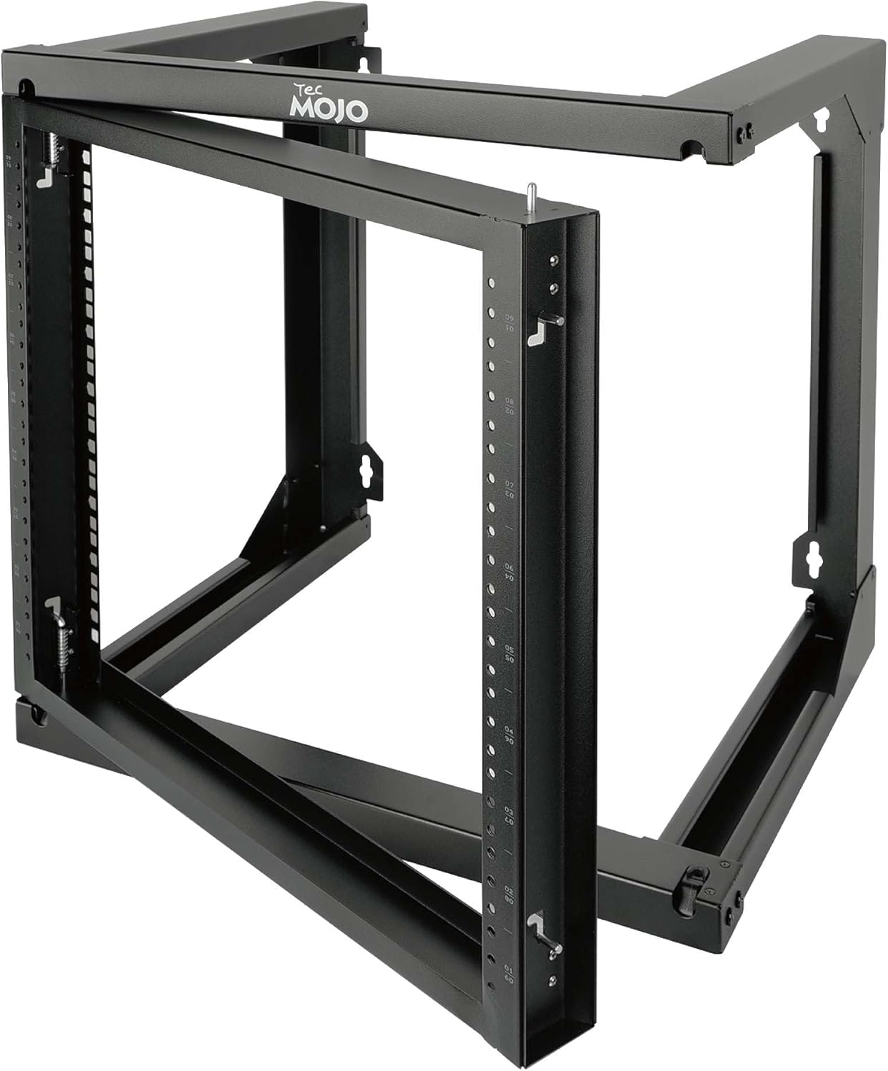 Tecmojo 9U Wall Mount Rack, Server Rack,Open Frame Server Rack,Network Rack for 19inch Computer/AV/Data/IT/Media Equipment,18inch Depth,16inch Apart Mounting Holes,Swing Gate,Square and Tapped Holes