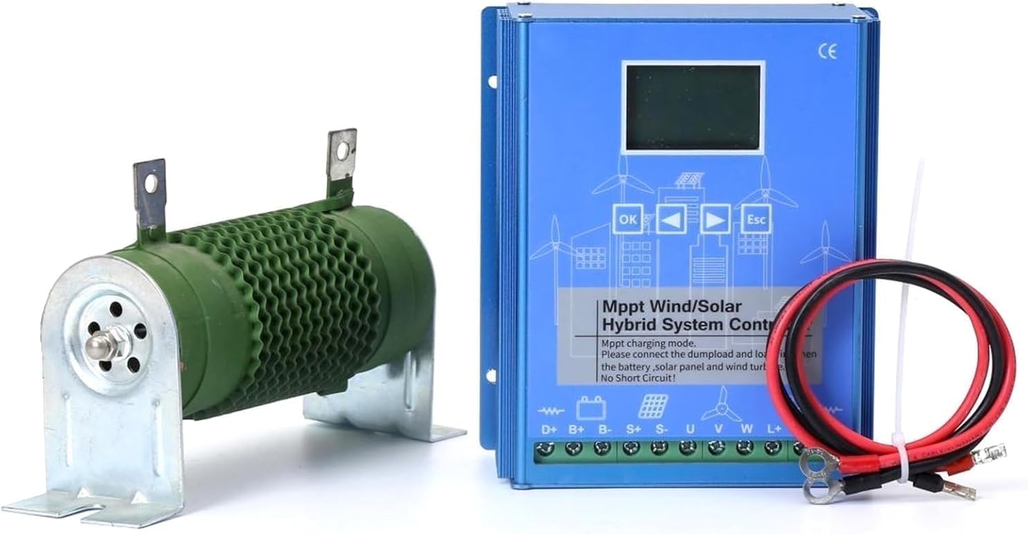 CAJUCA 48v, 8KW Wind Turbine Generator Kit Vertical Axis Wind Turbine with Maglev Technology Home Use Three-Phase Generator Efficient Breeze Start Windmill