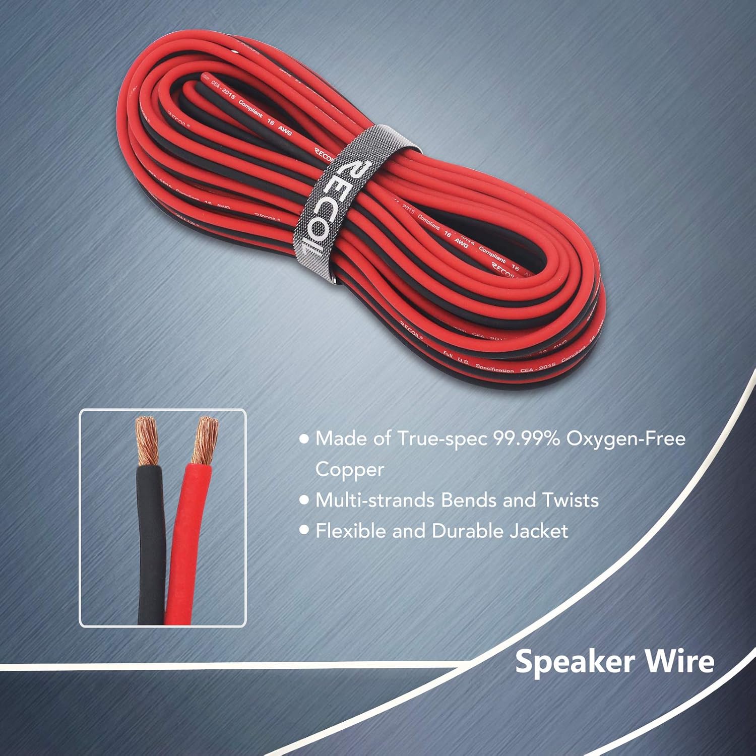 RECOIL PCK4 True 4 Gauge 99.99% Oxygen Free Copper Complete Amplifier Wiring Kits