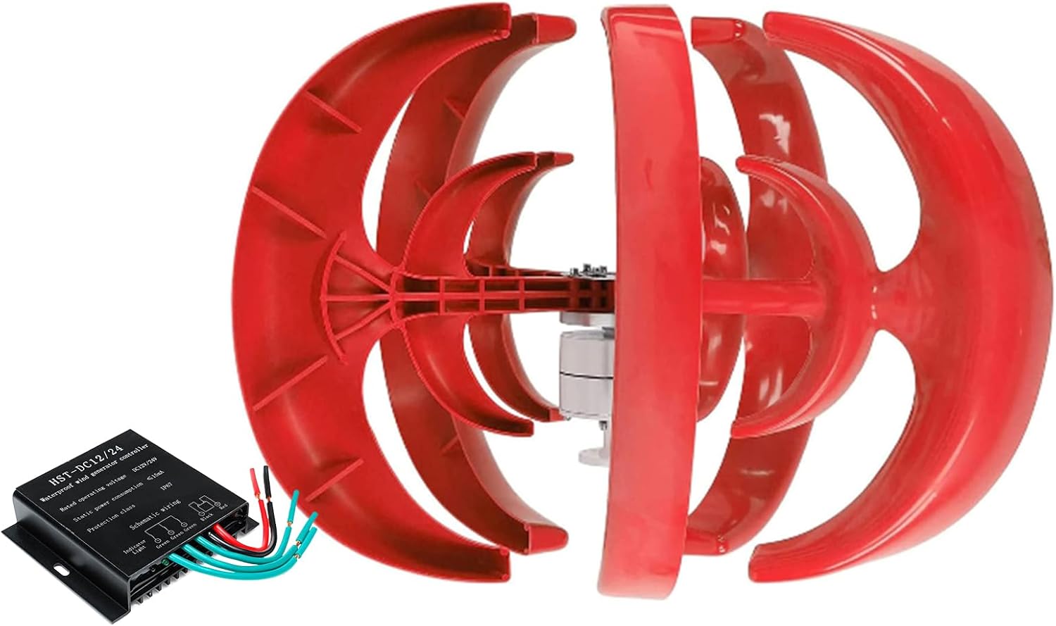 New Energy Wind Generator 3000W Vertical Turbine Motor Household Windmill with Mppt Controller Low Noise for Solar Power Generation System(12V-220V),24v