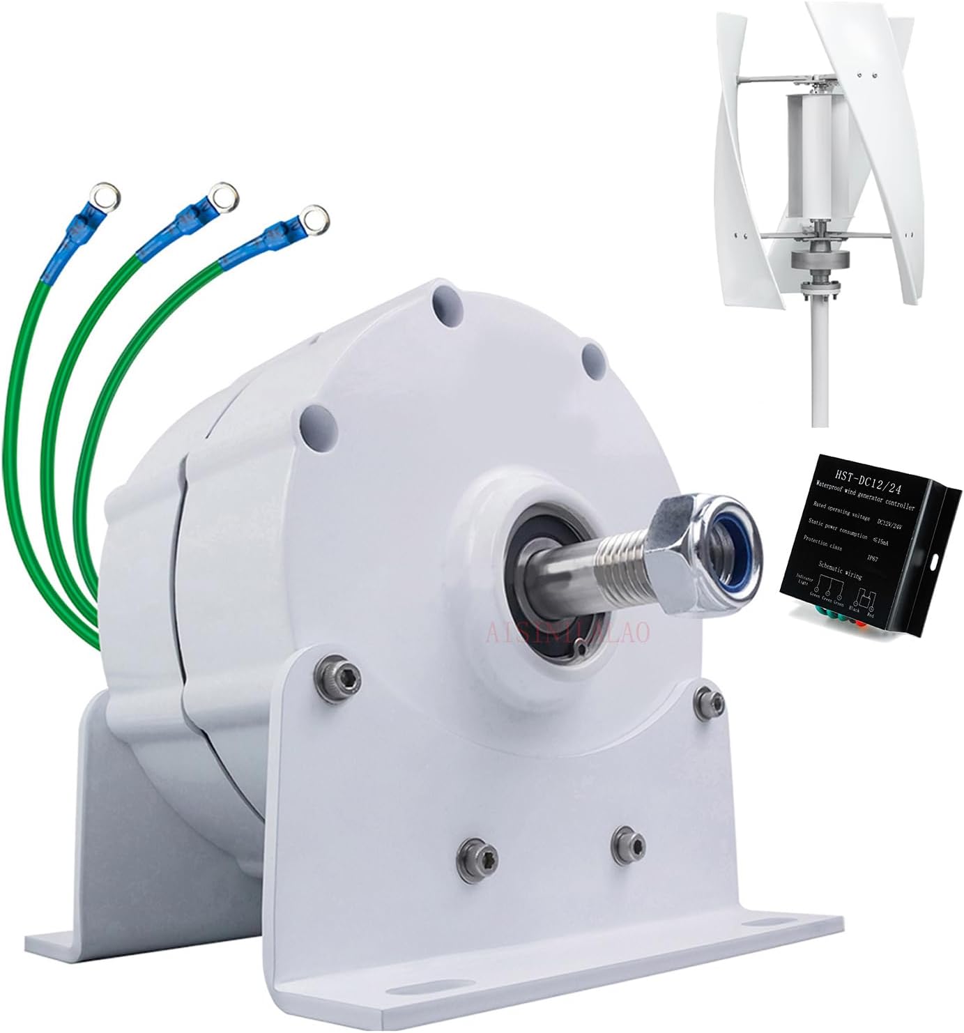 Gearless Permanent Magnet Generator Turbine Low Speed 12000W 12V 24V 48V 220V Free Energy AC Alternator for Water Conservancy And Wind Power,24v