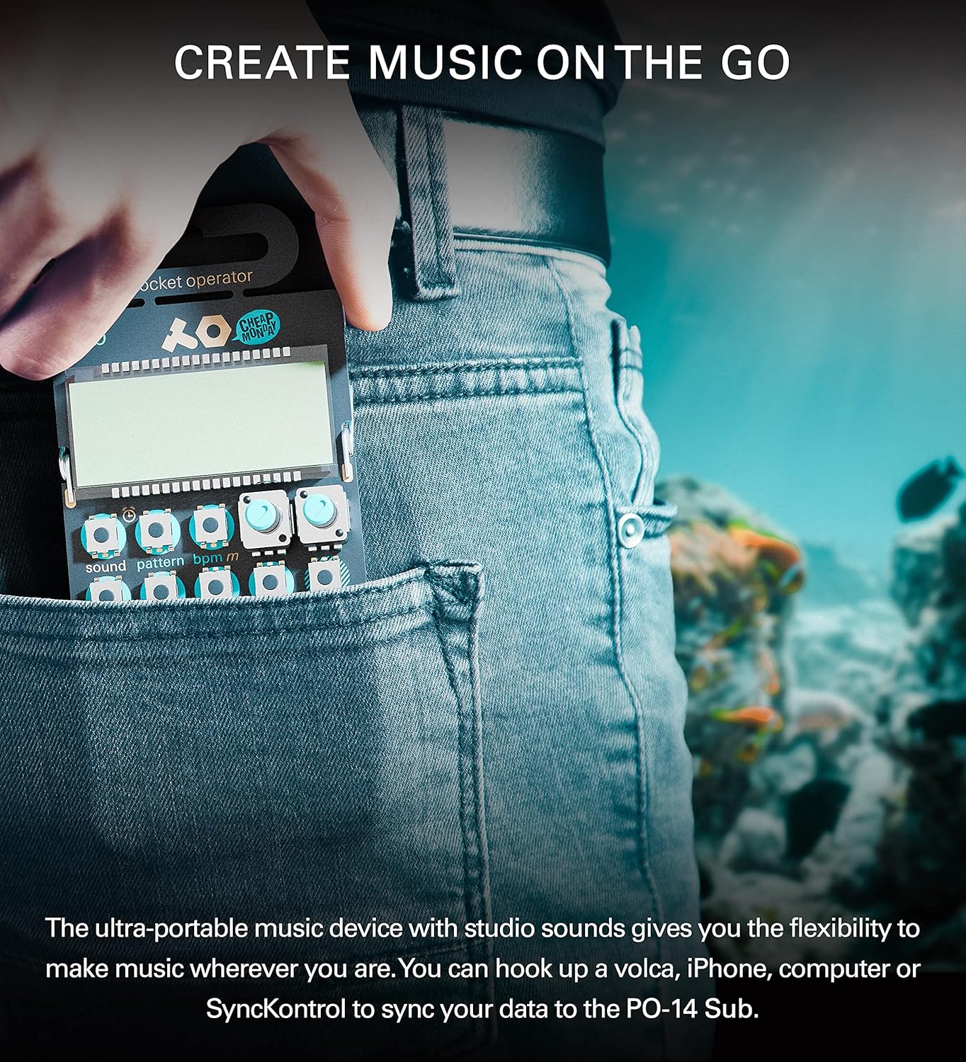 teenage engineering Pocket Operator PO-14 Sub Bass Synthesizer and Sequencer