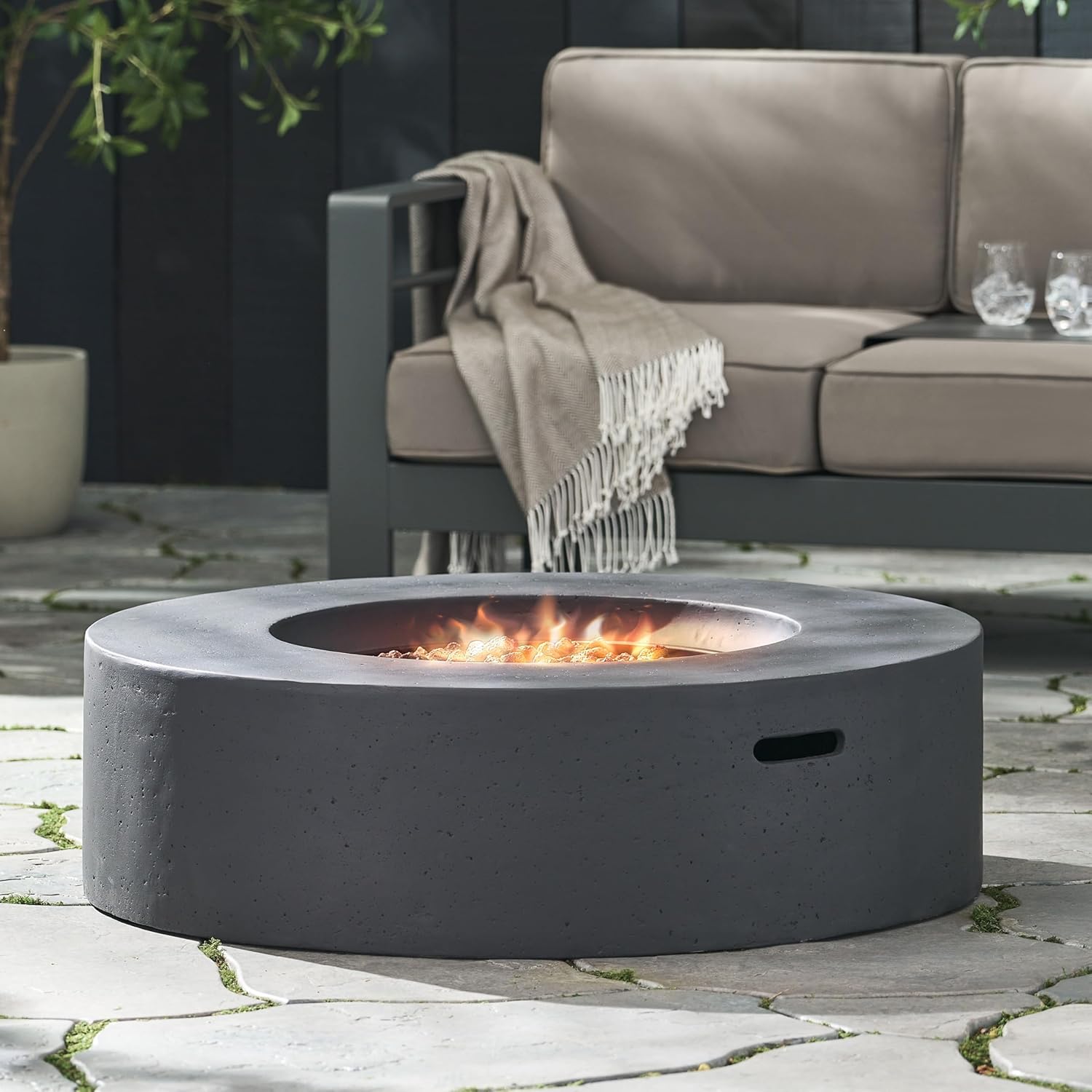 Outdoor Round Fire Pit, 40