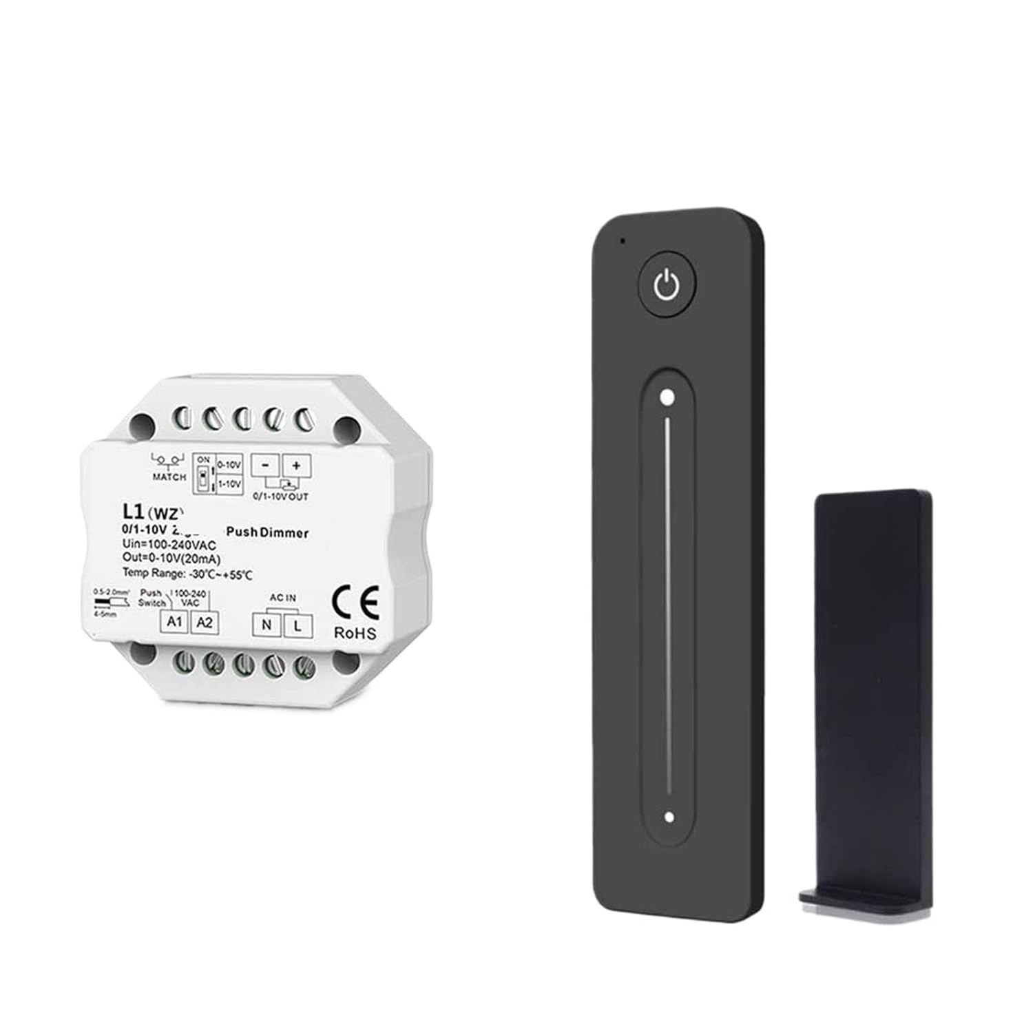 0/1-10V & Push-Pull Dimmer 100-240VAC 1CH Remote Control/Touch Panel(L1(WZ)-R11 KIT)