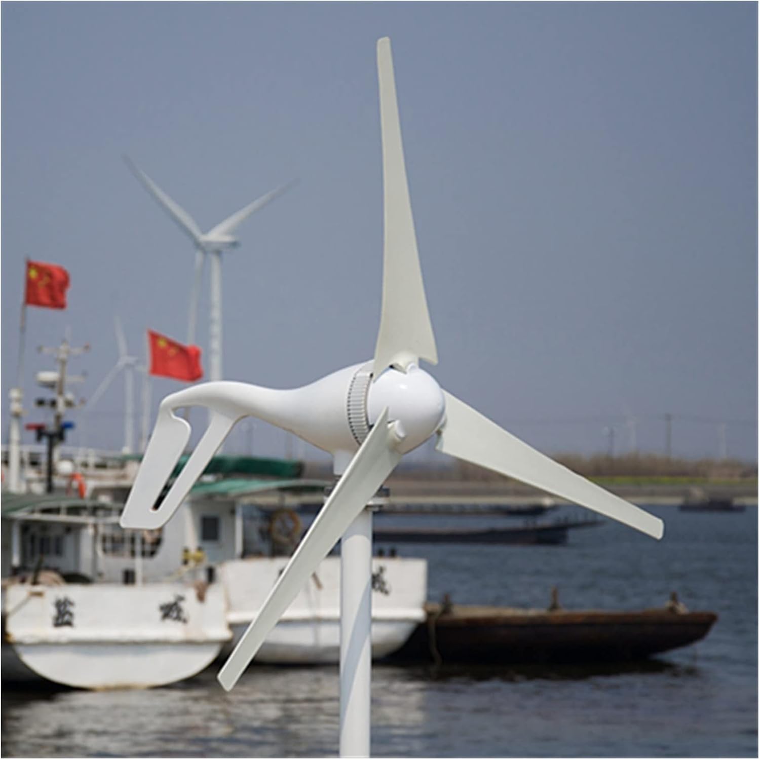 Wind Turbine Alternative Energy Generators 400W Wind Come With Charge Controller Optional 12V 24V (Color : Advanced Controller, Size : 5 BLADES_24)