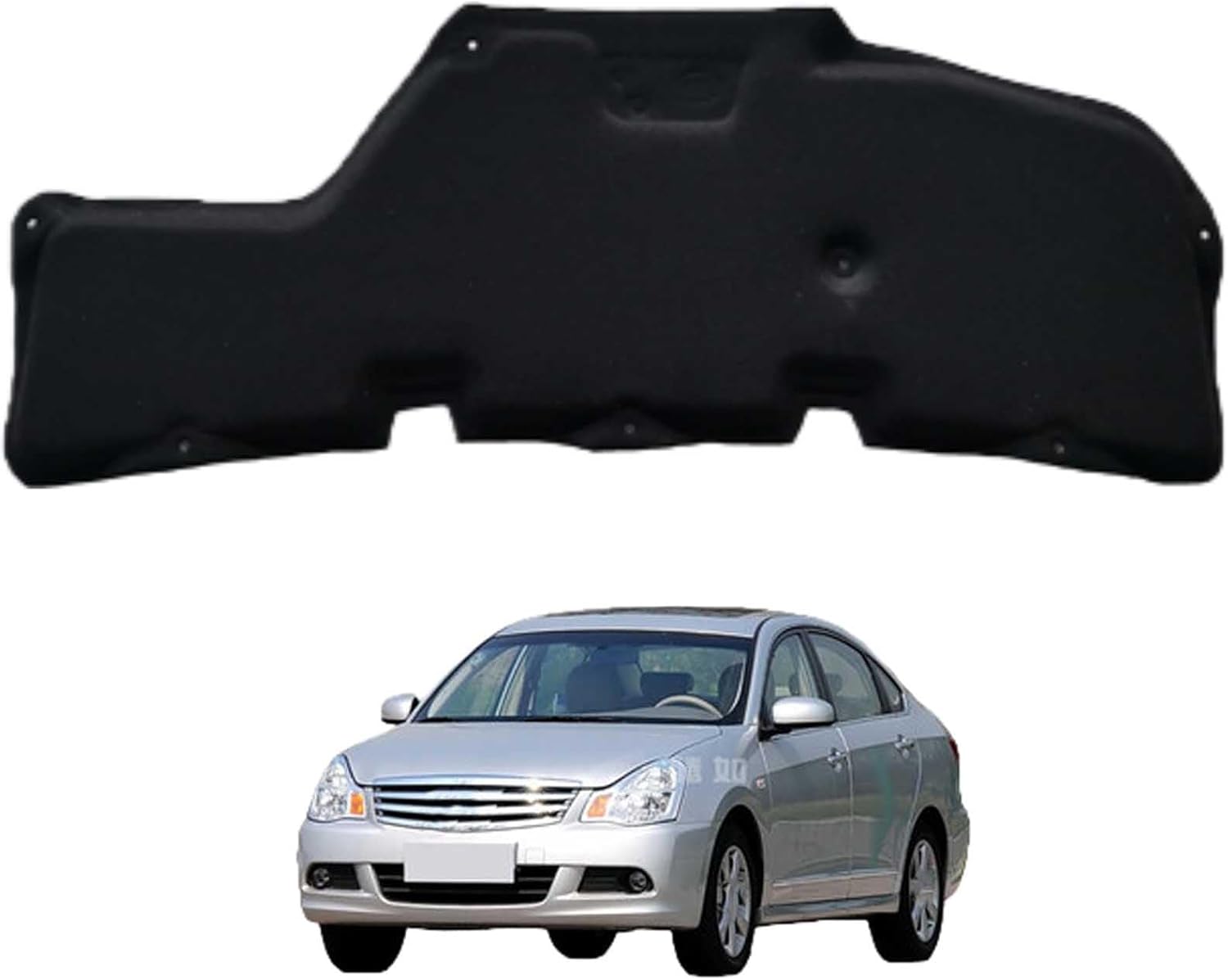 Car Front Hood Engine Sound Pad for Nissan Sylphy 2006-2011, Heat Insulation Cotton Mat Cover Soundproof Car Accessories