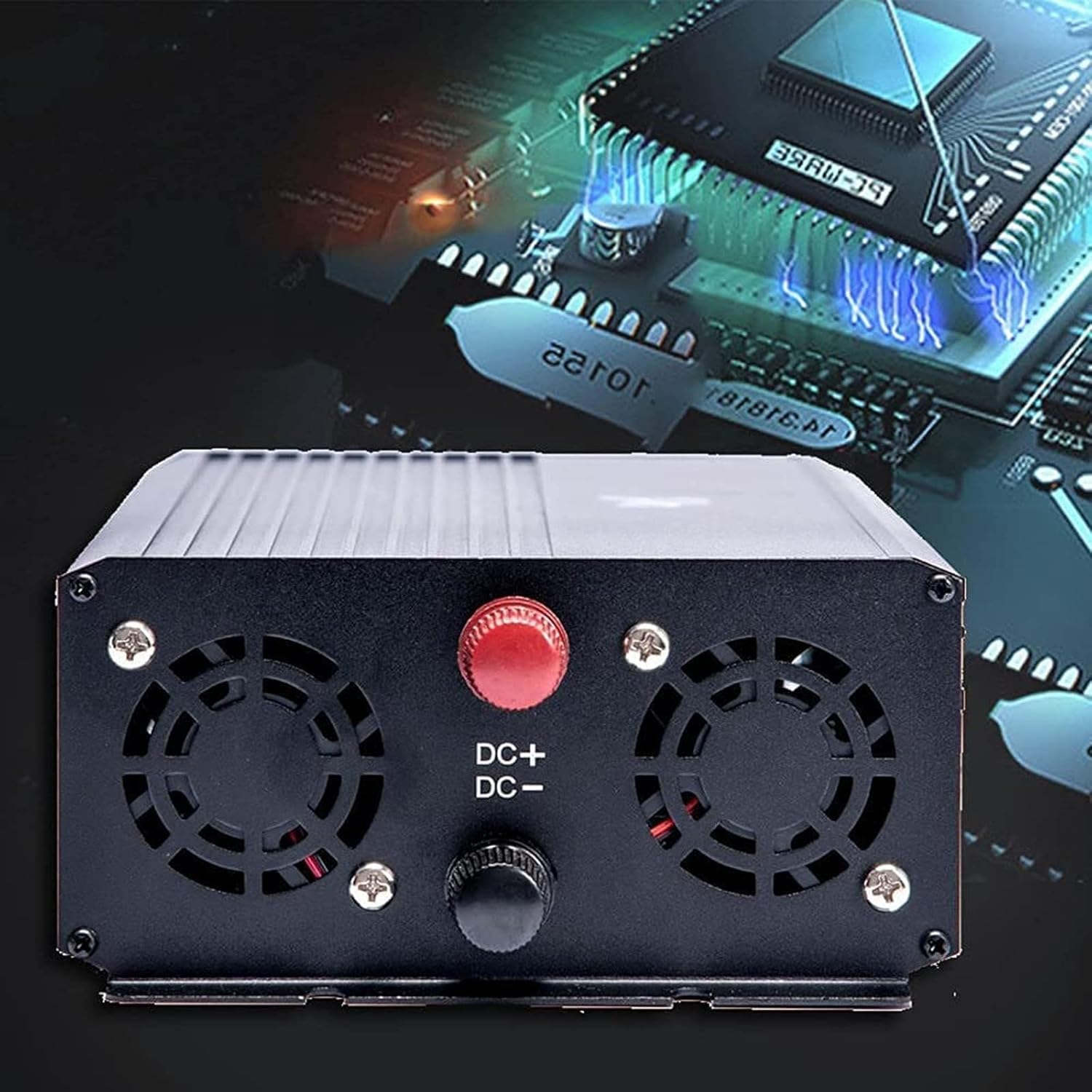 Power Inverter Pure Sine Wave Inveter 3000W 4000W 5000W 12V/24V/48V/60V DC to 110V/220V AC Car Inverter Outlets with eUSB Port Two Cooling Fans Suitable for Cars Camping 3000W-12Vto110V(60vto110v,3000