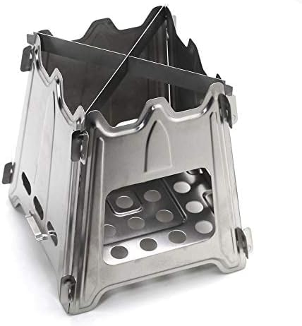 Outdoor Fire Pit, Foldable Portable Wood Stove, Fire Pits for Garden Stainless Steel Made Outdoor Fire Pits Are Suitable for Outdoor Garden Travel. Ventilated on all sides