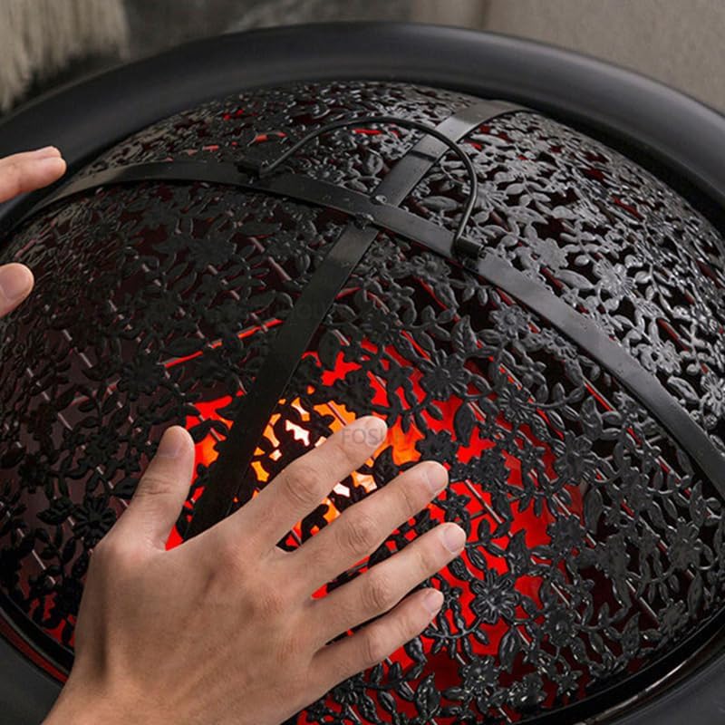 Outdoor Fireplaces Modern Outdoor Heater Iron Fire Pit for Home Campfire Stand Creative Winter Camping Barbecue Wood Charcoal Brazier Fire Pits