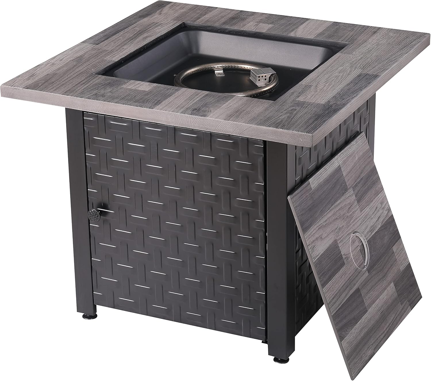 Endless Summer 30-in Black/Grey Tabletop Steel Propane Gas Fire Table
