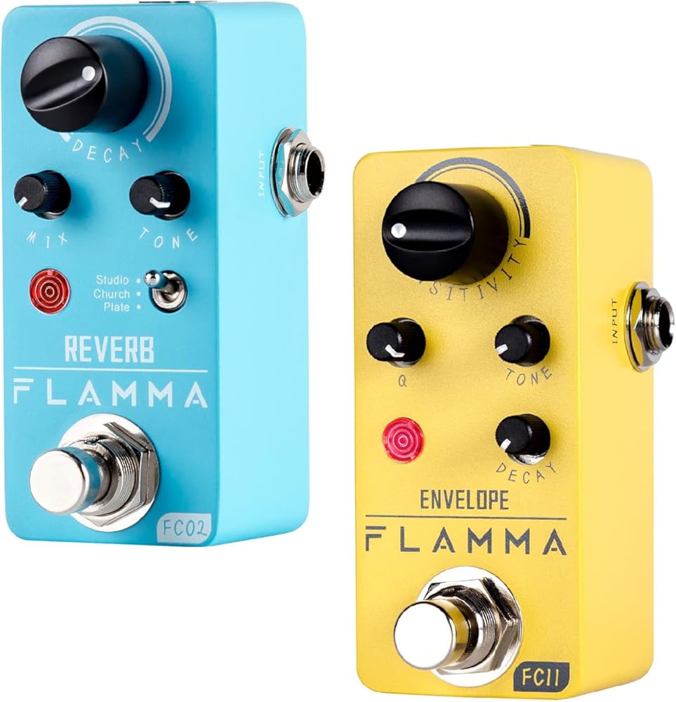 FLAMMA FC02 Reverb Pedal and FC11 Auto Wah Pedal