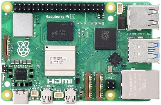 Pi5 AI Kit, Compatible with Raspberry Pi 5 8GB, Bundle with Raspberry Pi AI HAT+ 26T, PI5-IMX219-77 Camera, Cooler, 64GB TF Card, Cable and Other Accessories Items (PI5-8GB AI Kit D)