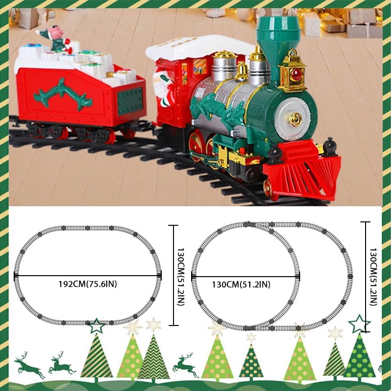 Electric Train Set – Features Sounds, Lights, Ideal for Under The Christmas Tree