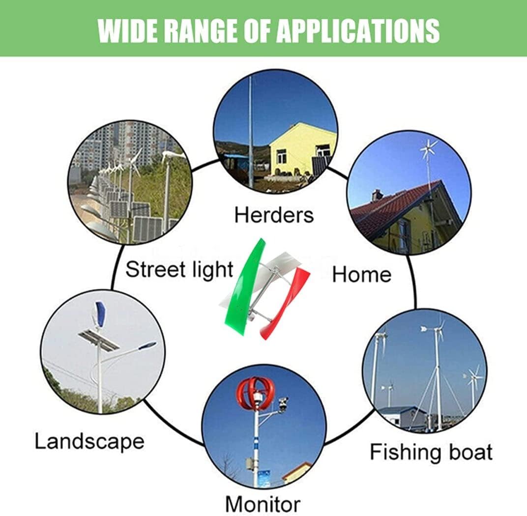LiuSj JUnSt 10000W 12V 24V 48V 96V 220V Vertical Wind Turbine Magnets Levitation Upright Wind Generator for Home Ship