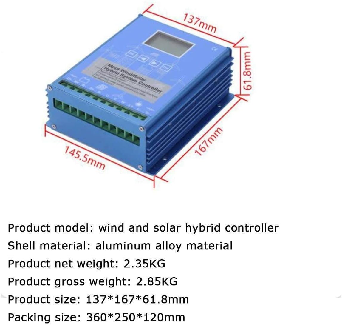 2000W/4000W/6000W/8000W/10000W Wind Solar Panel,Wind Charge Controller,Solar and Wind Generator System,Wind Solar Hybrid Charge Controller, with LCD Screen 48V-2000W