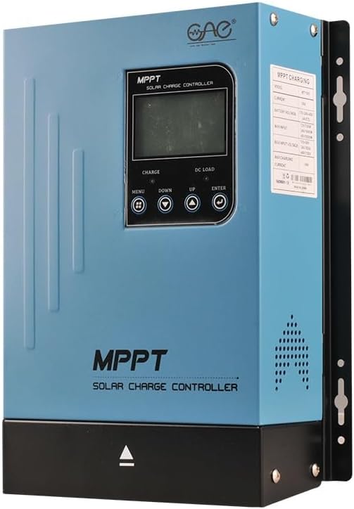 60A MPPT Solar Charge Controller 12V24V48V Auto Battery Regulator Solar Panel Max 150V Input for Lithium, Sealed, Gel, and Flooded Batteries (Blue)