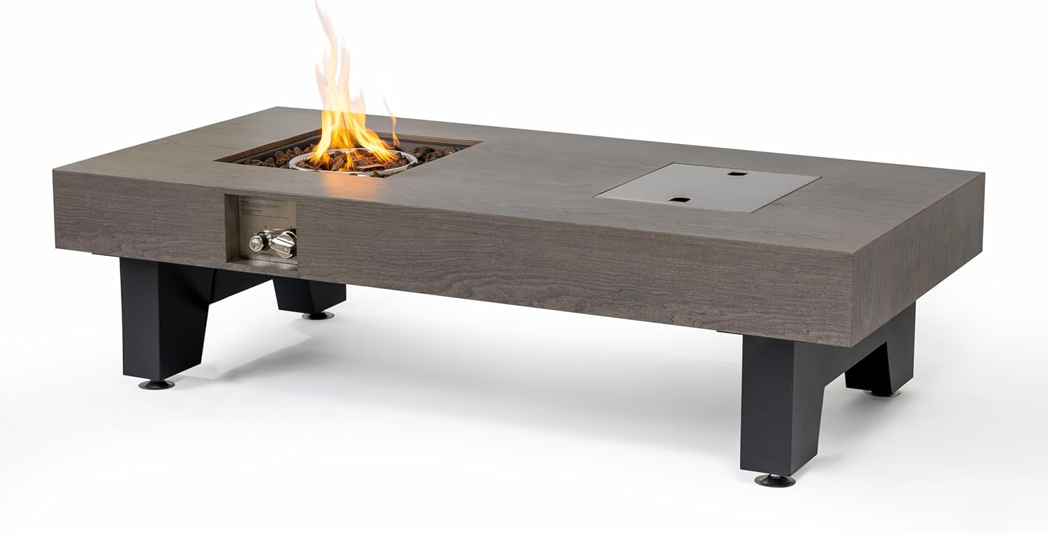 54 Inches Fire Pit with Bucket Design, Natural Wood – Outdoor Wood Burning Fire Pit for, Backyard, Camping – & Durable (1 Doors)