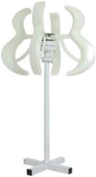 800W Vertical Wind Turbine Generator Windmill 5 Blades 12V/24V/48V Charge Controller for Marine Ship/Camping/Home Use,White,12v