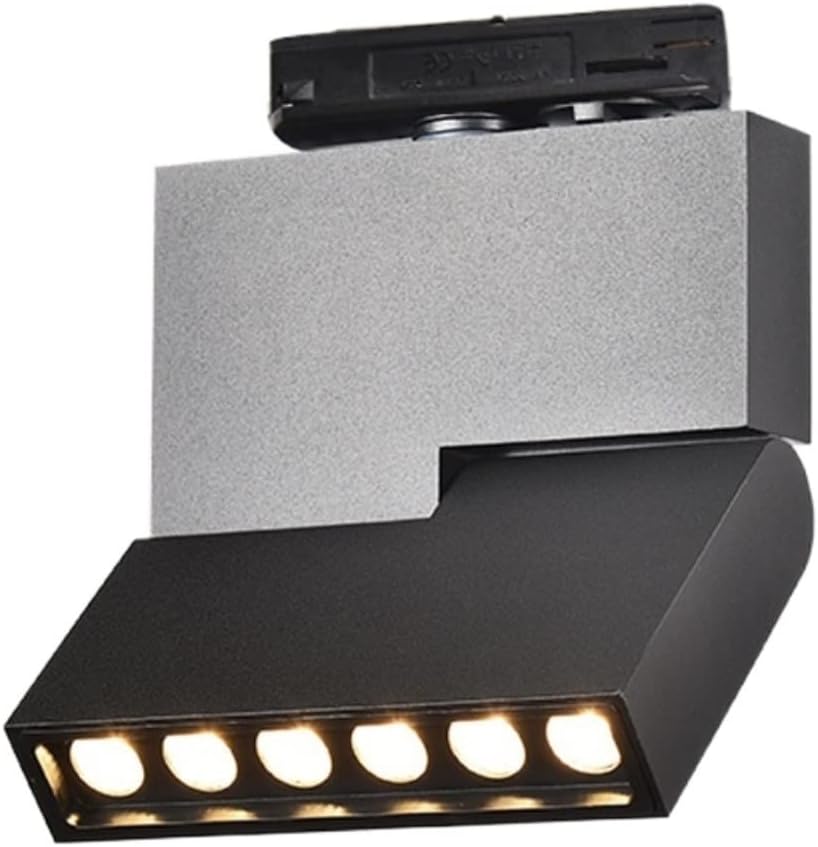 GeRRiT Creative Foldable Commercial 12W COB Orbital Ceiling Spotlight Modern Clothing Lighting Surface Mounted Downlight Anti-Glare Market Museum Villa Decorative Panel Lamp Fittings (Color : Black,