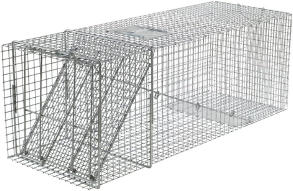 Havahart X-Large 1-Door Humane Animal Trap for Armadillos, Beavers, Bobcats, Cats, Dogs, Foxes, Groundhogs, Opossums, Racoons, and Other Larger-Sized Animals - Humane Catch and Release - 1081