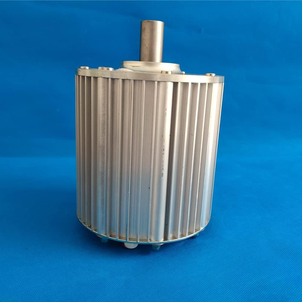 Wind Power Turbine Generator 1kw-10kw Low Speed Gearless Permanent Magnet Generator 24V 48V AC Alternators Use For Wind Turbine Water Turbine (Size : With Base, Color : 96V_1000W 500RPM)