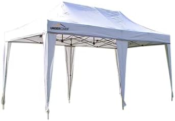 Undercover X2 10x20 Premium Commercial Canopy Tent – Pop Up Canopy Tent with Wheel Bag – Aluminum Frame Outdoor Canopy Tent (White) – Commercial Canopy Tent 10x20 Heavy Duty