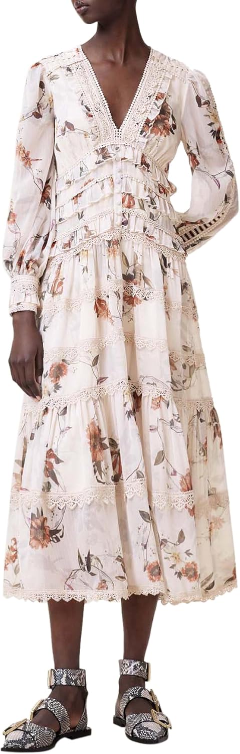 AllSaints Women's Zora Midi Dress