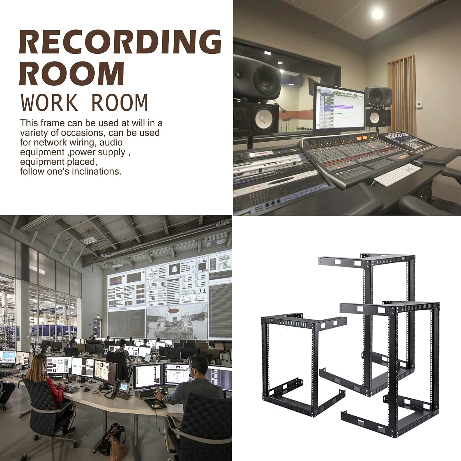 RIVECO 9U Wall Mount Rack for Network – 17.7