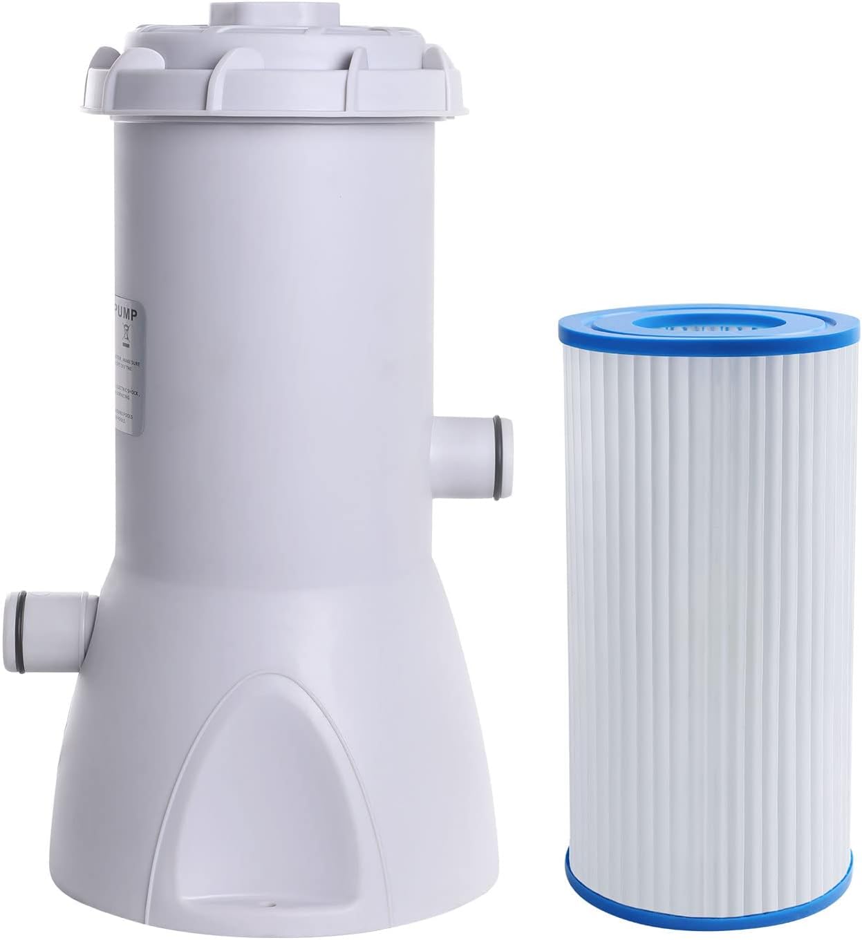 POOLPURE Filter Pump for Above Ground Pools, Swimming Pool Filter Pump for Metal Frame Pool, 1000 GPH Pump Flow Rate, 110-120V with GFCI