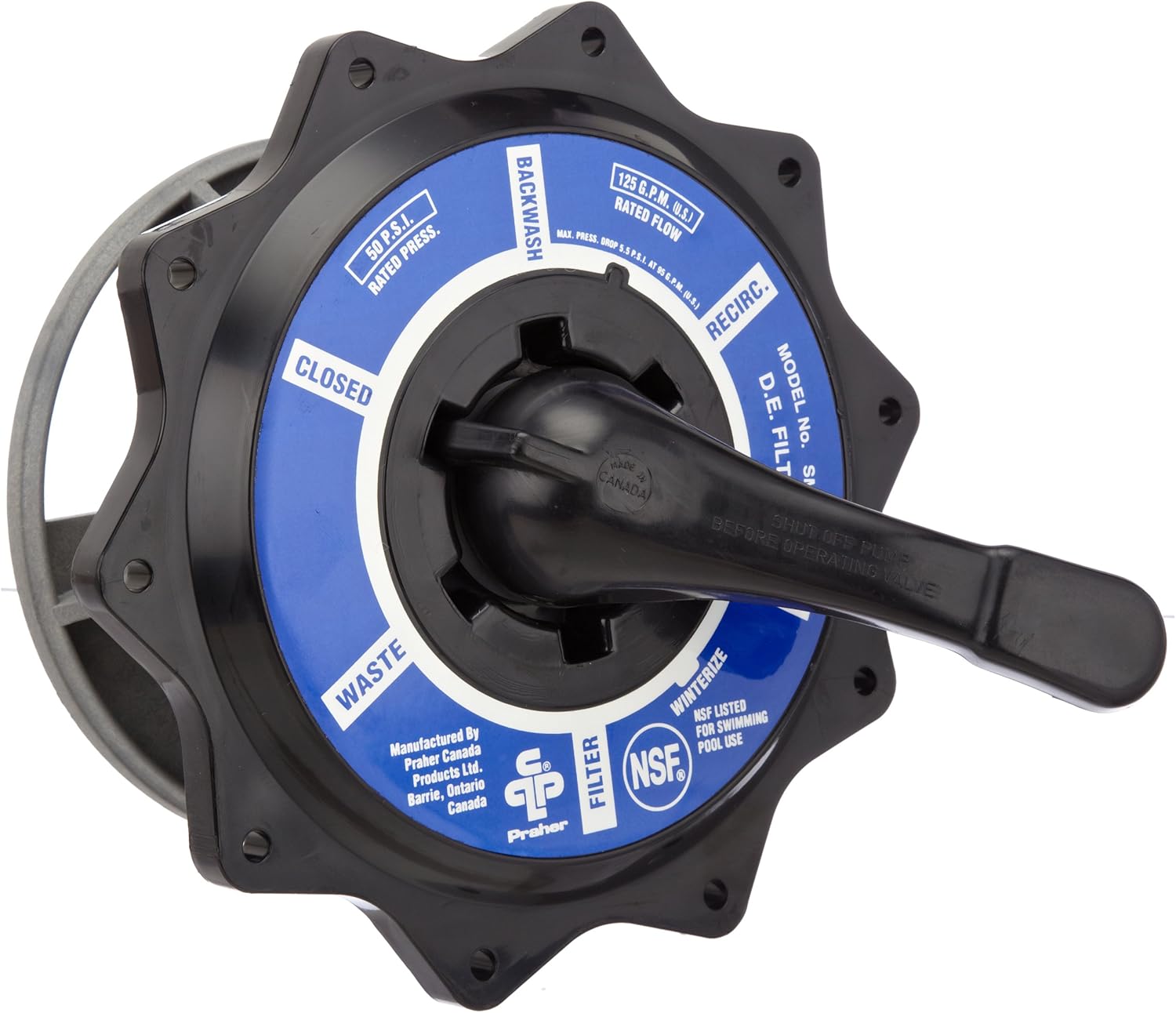 Zodiac R0443900 2-Inch Multi-Port Valve Top Assembly Replacement Kit for Zodiac Jandy Multiport Side Mount Backwash Valves