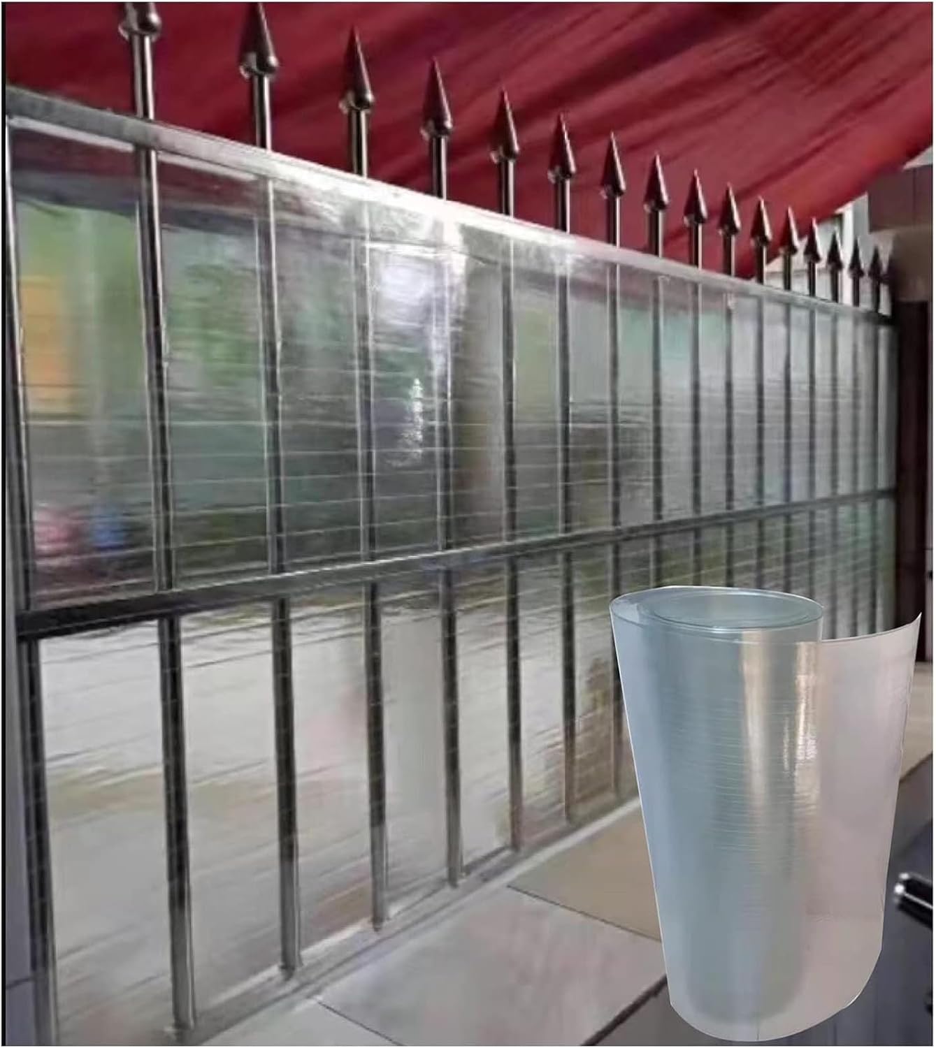 Clear Acrylic Plastic Sheet Clear Greenhouse Panel for Garden Greenhouse, Patio Carport Awning Canopy, Shatterproof, Easy to Cut (Size : 1.2x7m)