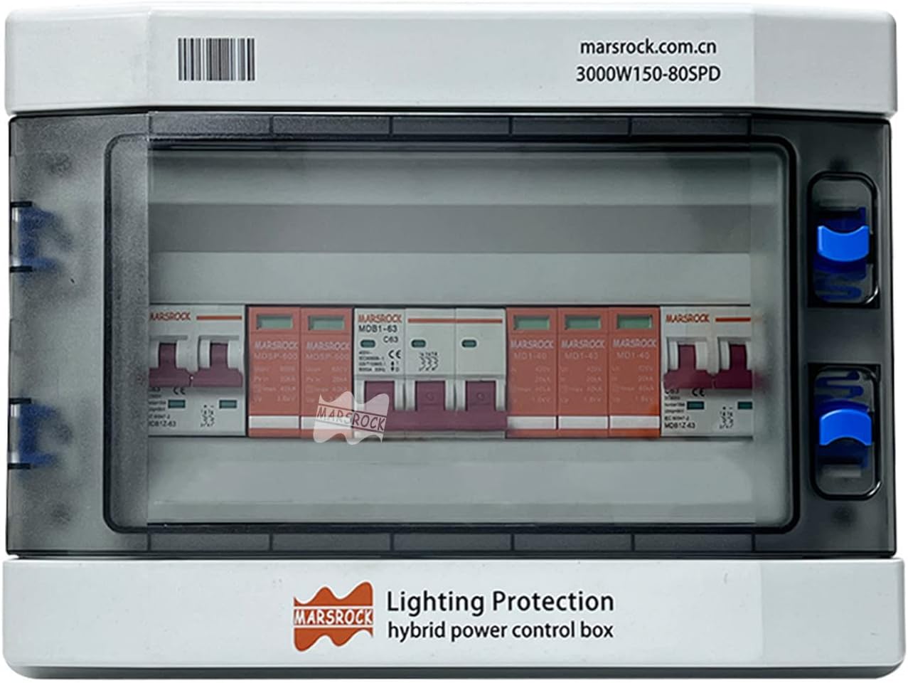 Mars Rock 2000W 12V/24V Auto 0~1000W Wind 0~1000W Solar MPPT Wind Solar Hybrid Controller Pioneer Version Charge Lithium & Lead Acid Gel Battery (Without Bluetooth)