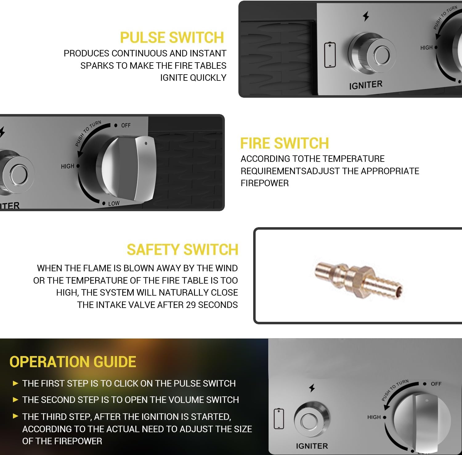 Propane Fire Pit 30 Inch Outdoor Gas Fire Pit | Steel Fire Table with Lid | Patio Fire Pit Table & Outdoor Fire Pir Propane for Deck, Garden & Backyard | Powerful Propane Outdoor Fire Pit 50,000 BTU