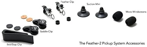 The Feather-2 120 Bass Accordion Pickup Bass and Treble Microphone System with 2 Flexible Micro-Goosenecks by Myers Pickups