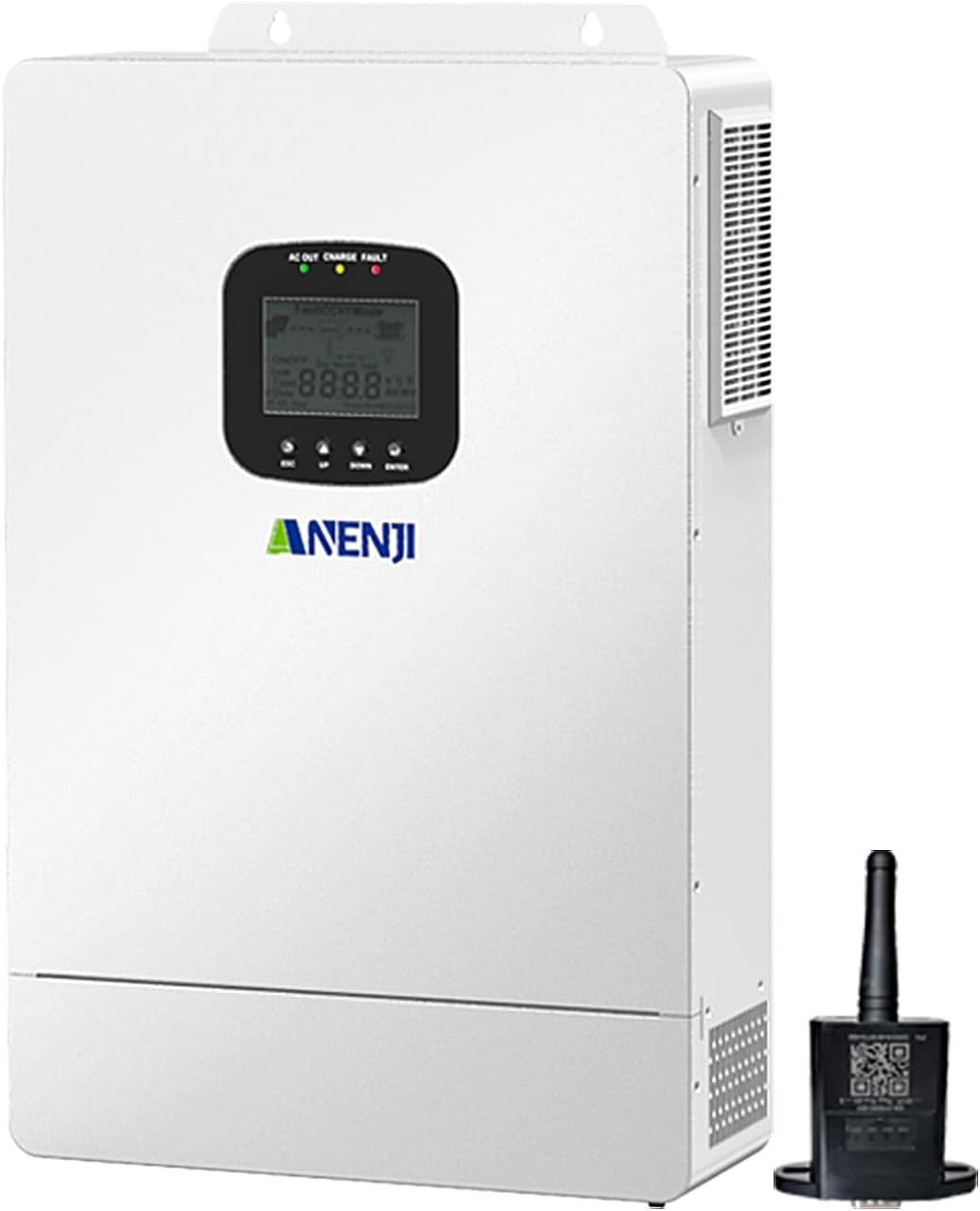 6500W Hybrid Solar Inverter 48V,Dual MPPT,300V 60A Charger,Split Phase 120V,Support Parallel Pure Sine Wave Off-Grid+On-Grid Inverter for Home Loads,Lead Acid/Lithium Battery Compatible