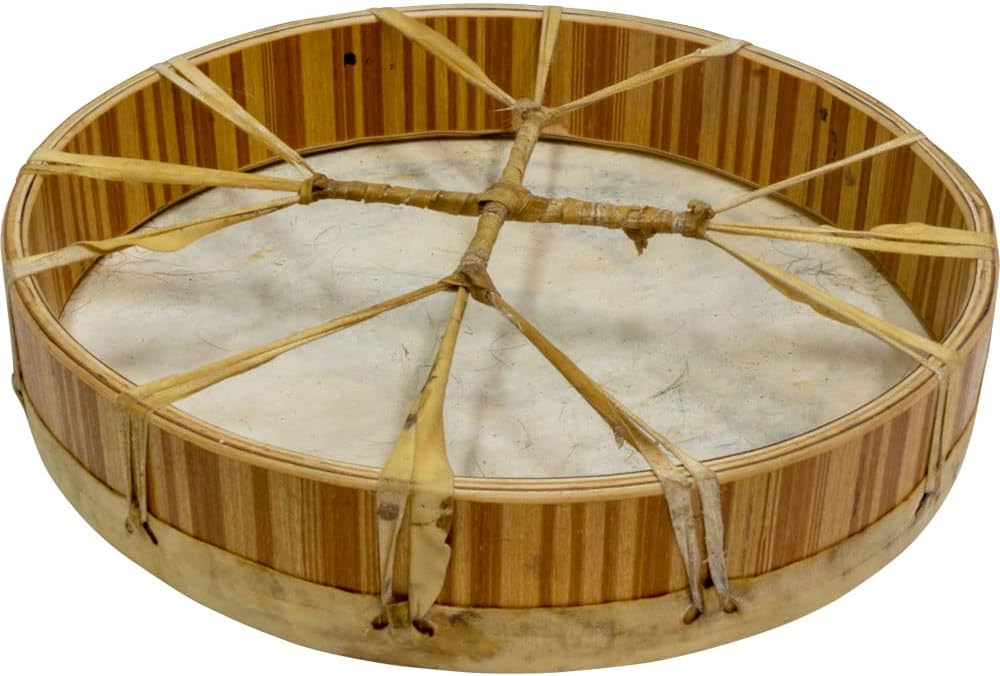 Ceremonial Frame Drum - Moon & Raven, 12