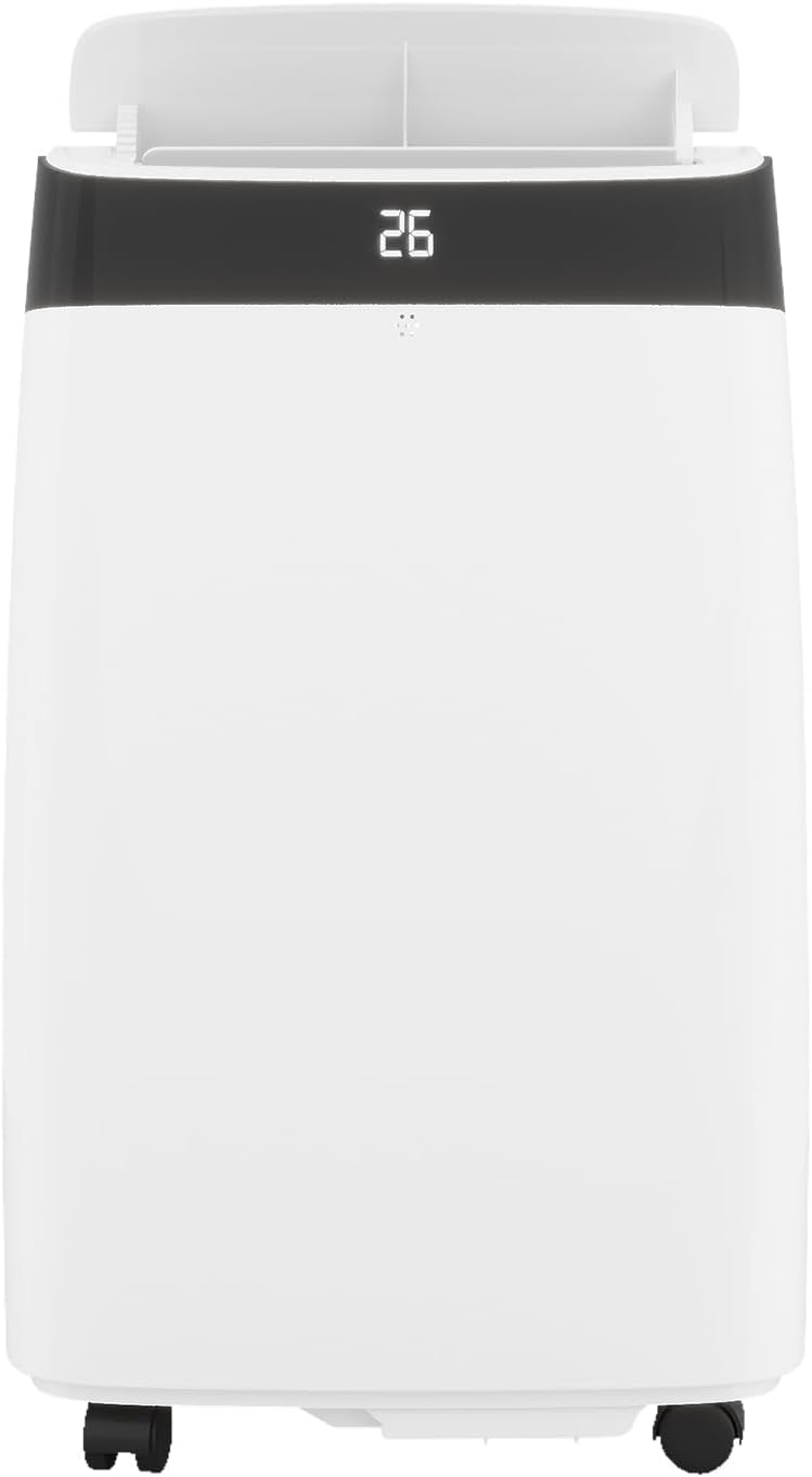 10,000 BTU Portable Air Conditioner, 3-In-1 Free-Standing Cooling AC Unit with Dehumidifier/Fan, Remote Control, Quiet Sleep Mode, 24H Timer, for Room Up 450 Sq. Ft, Black