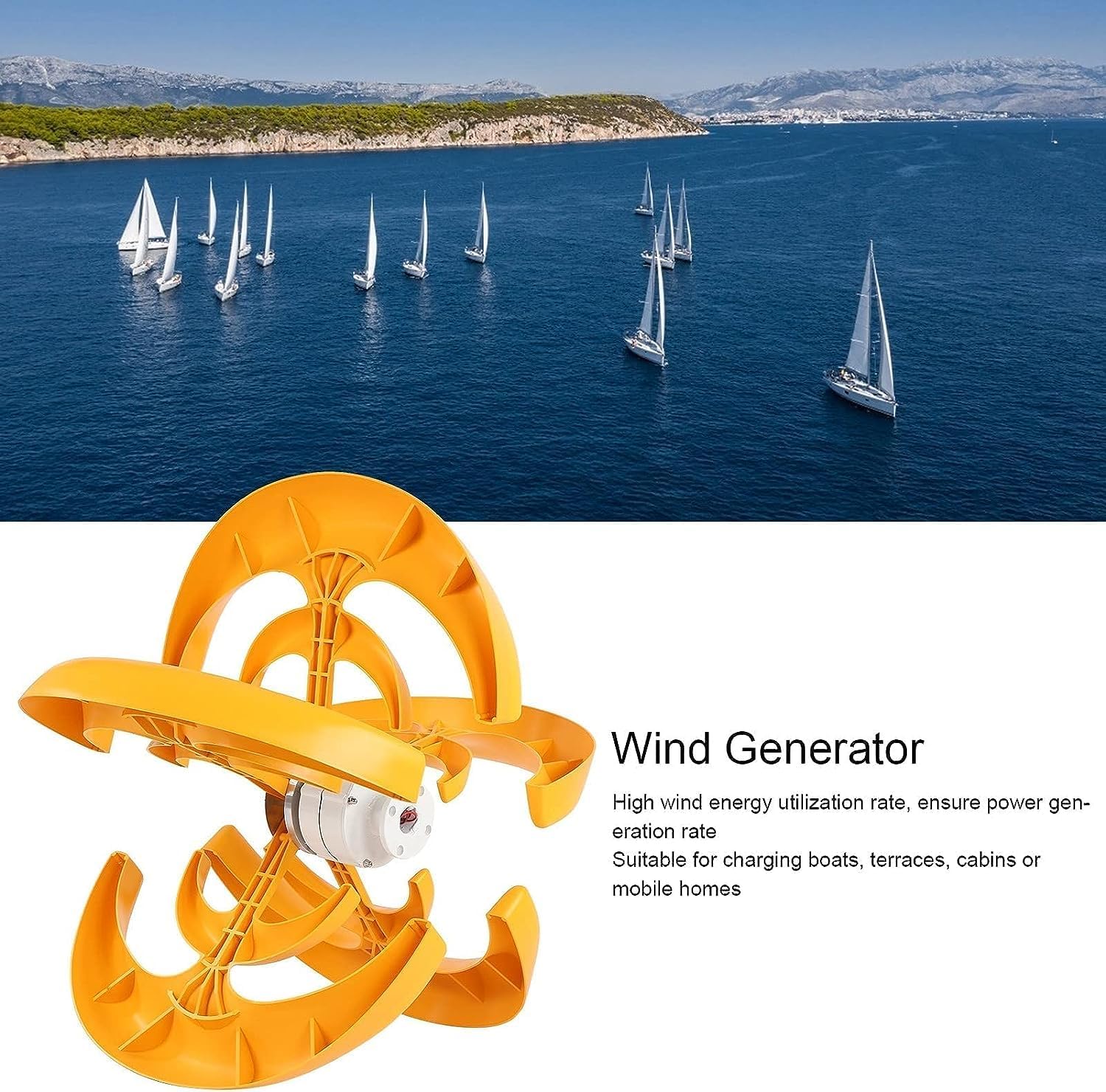 CHRISK Energy Windmill 8000W Lantern Vertical Axis Permanent Maglev Wind Turbine Generator for Wind Solar Streetlight Use