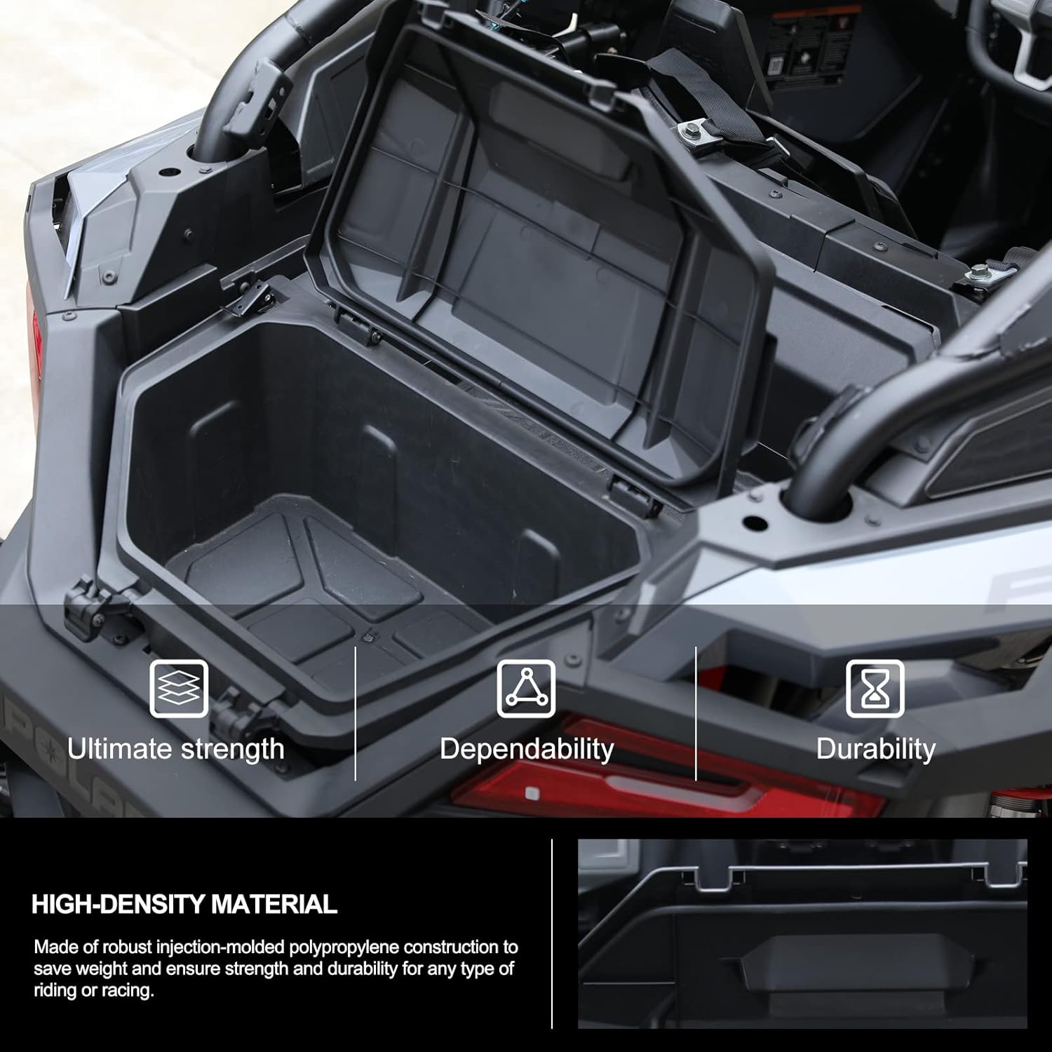 KIWI MASTER 36 QT Rear Cargo Box for 2022-2026 Polaris RZR Pro R/ 4 Accessories Rear Storage Bin 2884236