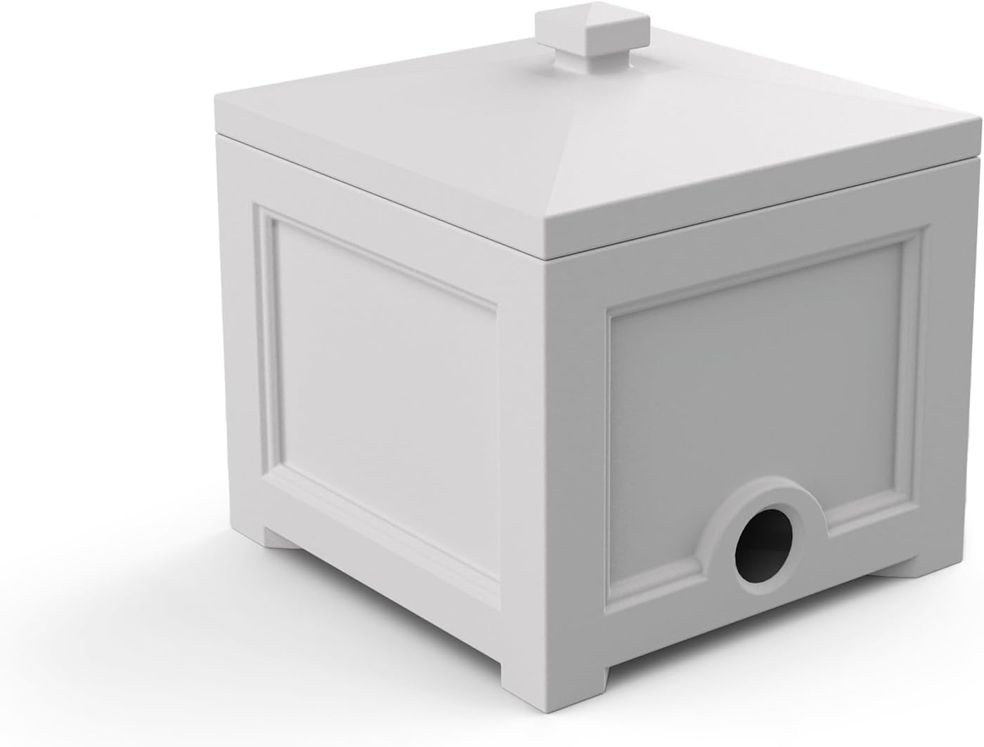 Mayne Inc 5858-W Fairfield Garden Hose White Storage Bin