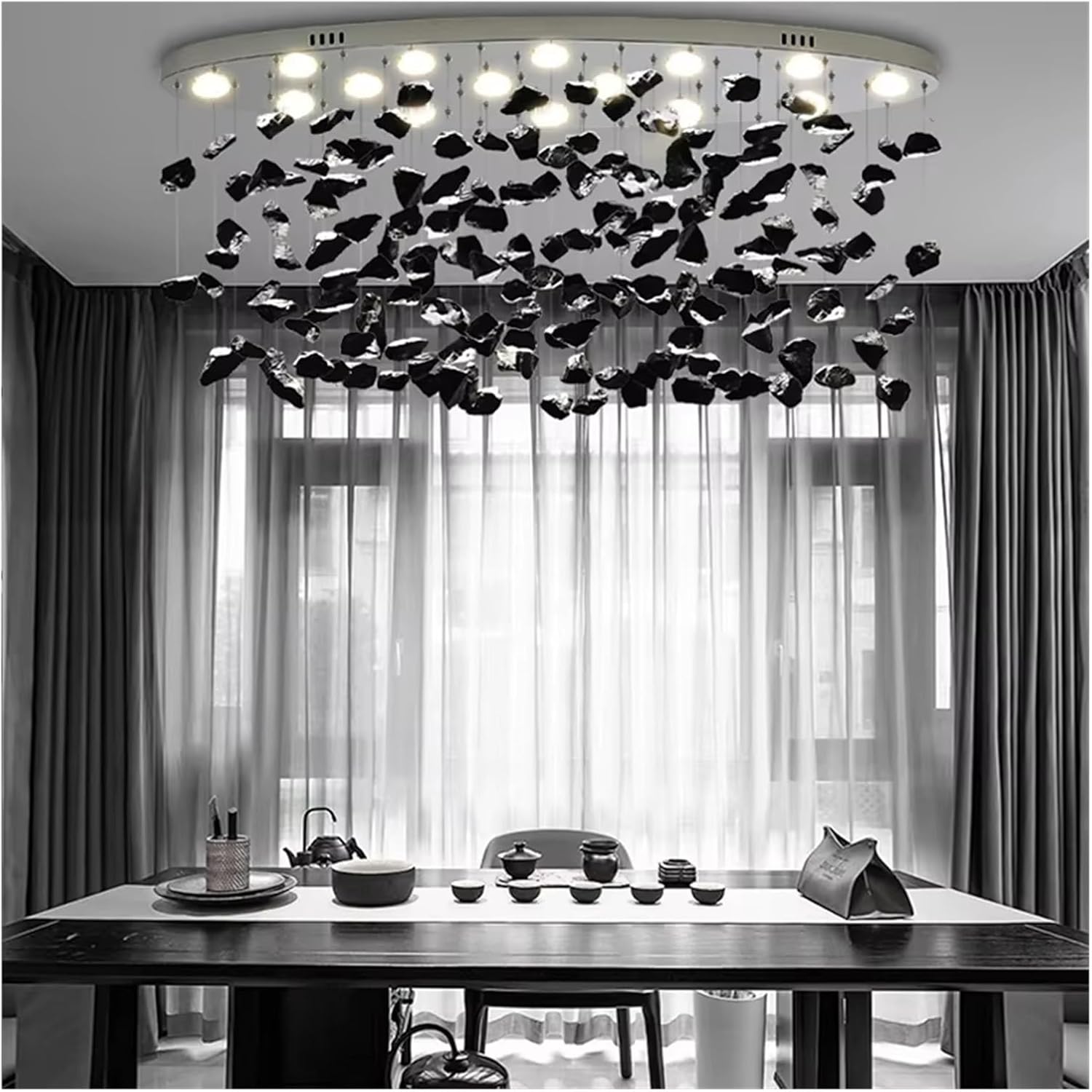 Modern LED Crystal Chandelier Restaurant and Kitchen Lighting Designer Art Luxury Home Decoration Living Room Lighting Fixtures,Dining Light Fixtures