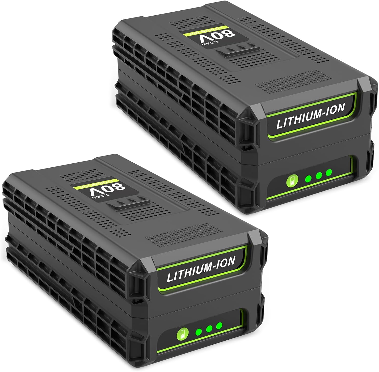 ARyee 2-Pack 80V 3500mAh Replacement for Greenworks 80v Battery GBA80200 GBA80300 GBA80400 Lithium Ion Cordless Power Tools (Not Fit for Kobalt)