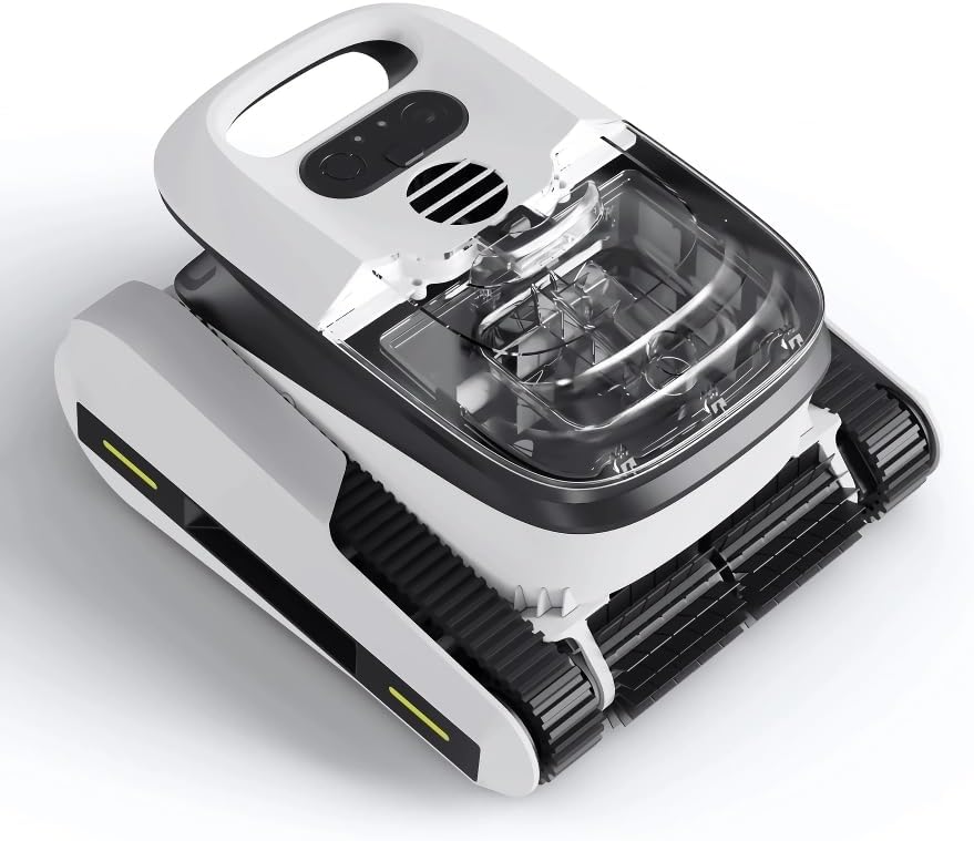 Intelligent Robotic Pool Vacuum Cordless, Long-Lasting, with Sonar Path Planning