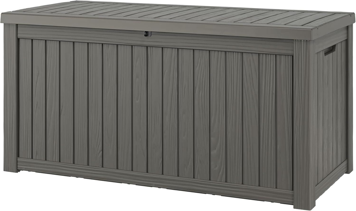 NUNU LAB 220 Gallon Outdoor Storage Box Waterproof, Outside Package Delivery Deck Boxes with Lockable Lid, Backyard Storage Bin For Garden Tools, Patio Cushions, Gray
