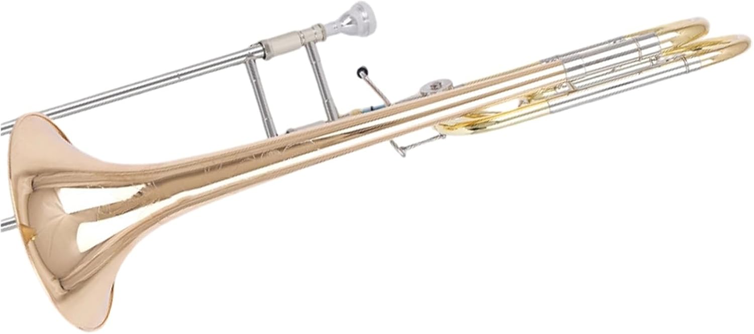 Adult Trombone Instrument Gold Copper Beginner Brass Instruments With Modulated Trombone(5)