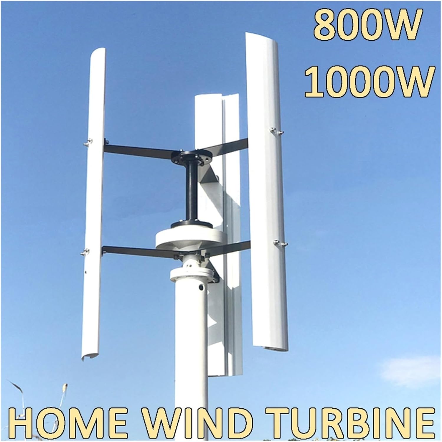 Wind Turbine Generator Kit, 800W 1KW 12V 24V 48V Free Energy Vertical Wind Power Turbine nerator for Home Farm Windmill for Hybrid Solar Wind System(48V,800W)