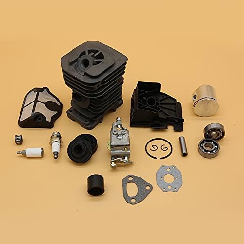 38mm & 40mm Cylinder Piston Carburetor Bearing Oil Seal Kit Fit for Husqvarna 136 137 141 142 Gas Chainsaw Spares Parts (Size : HUS137 38MM)
