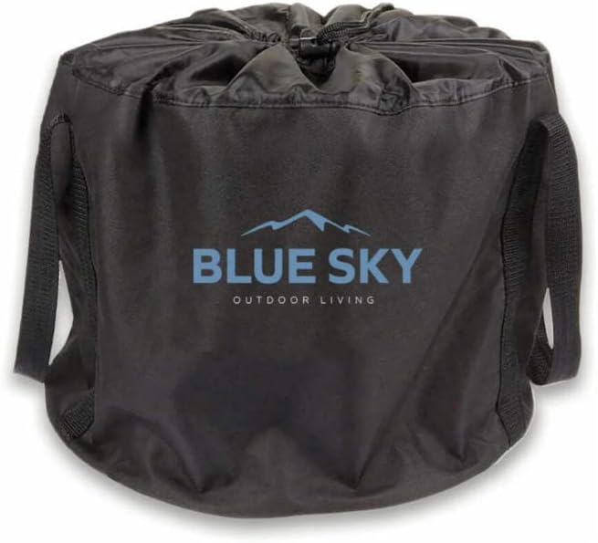 Blue Sky Outdoor Living Ridge Portable Fire Pit, Portable Smokeless Fire Pit with Carrying Bag, Black