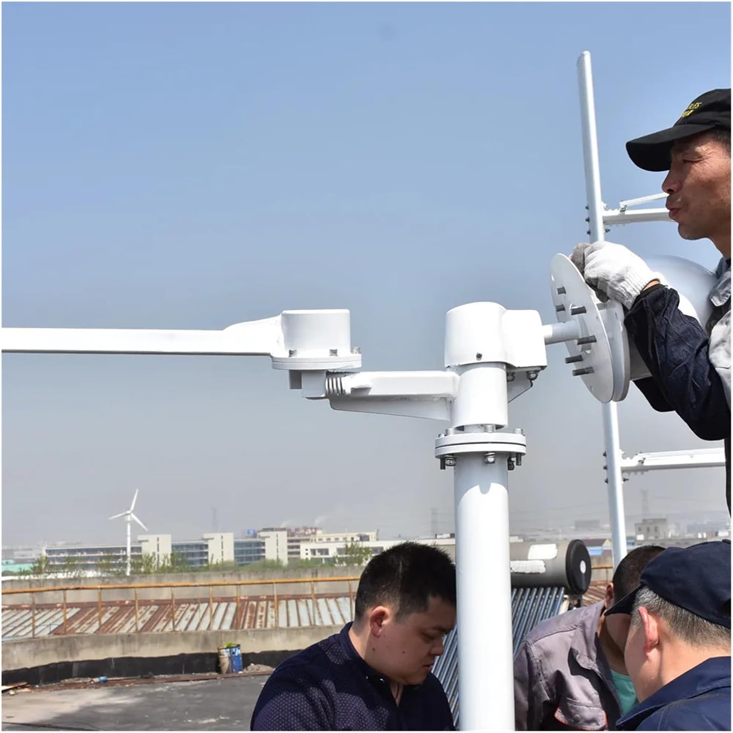 Wind Turbines, Free Energy 1KW Windmill Horizontal Wind Turbine Generator Low RPM High Efficient Home Use Project Farm Boat(24V)