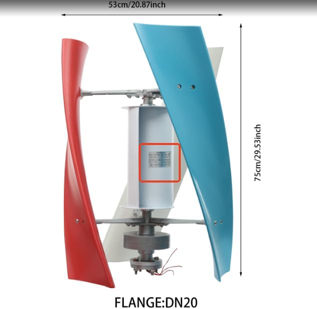 LOYALHEARTDY Portable Wind Turbine Power Generator Wind Power Generator100w Wind Turbine Vertical Wind Turbine Generator 12v Wind Turbine Generator Portable Windmill Generator Home Use(No Battery)